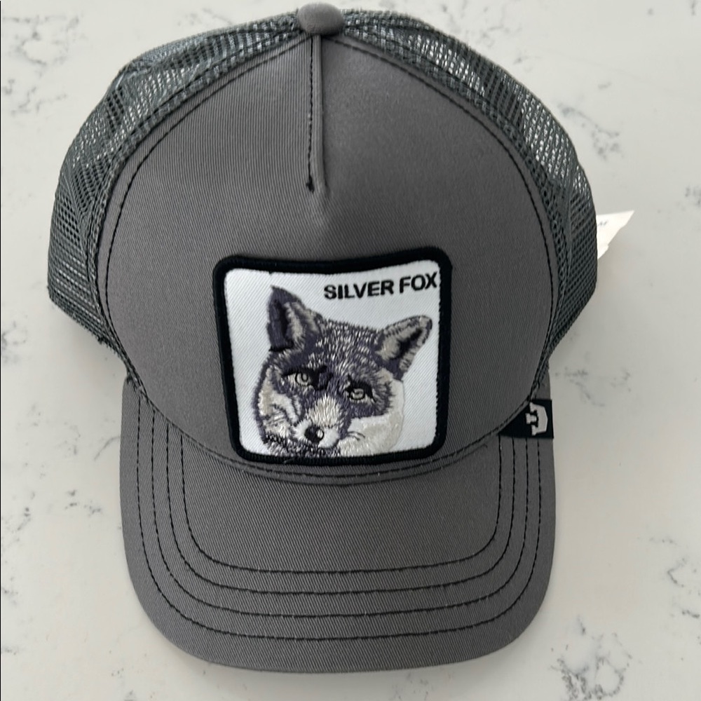 Silver Fox Gray Trucker Hat